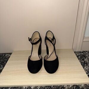 Indigo Glitter Heels